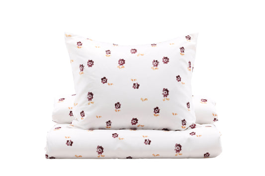 Oline småblommigt påslakanset till enkelsäng