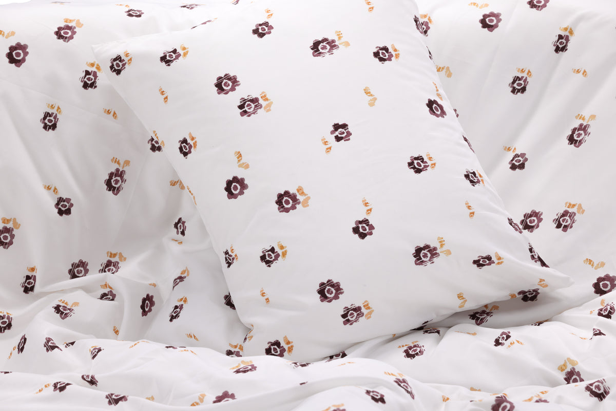 Oline småblommigt påslakanset till enkelsäng