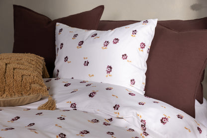 Oline småblommigt påslakanset till enkelsäng