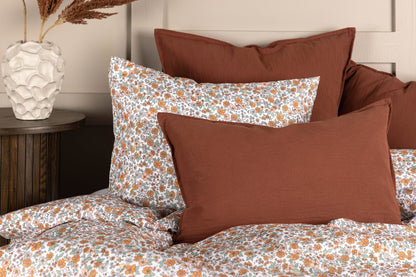 Ronja kuddfodral 40 x 60 cm, rostad röd