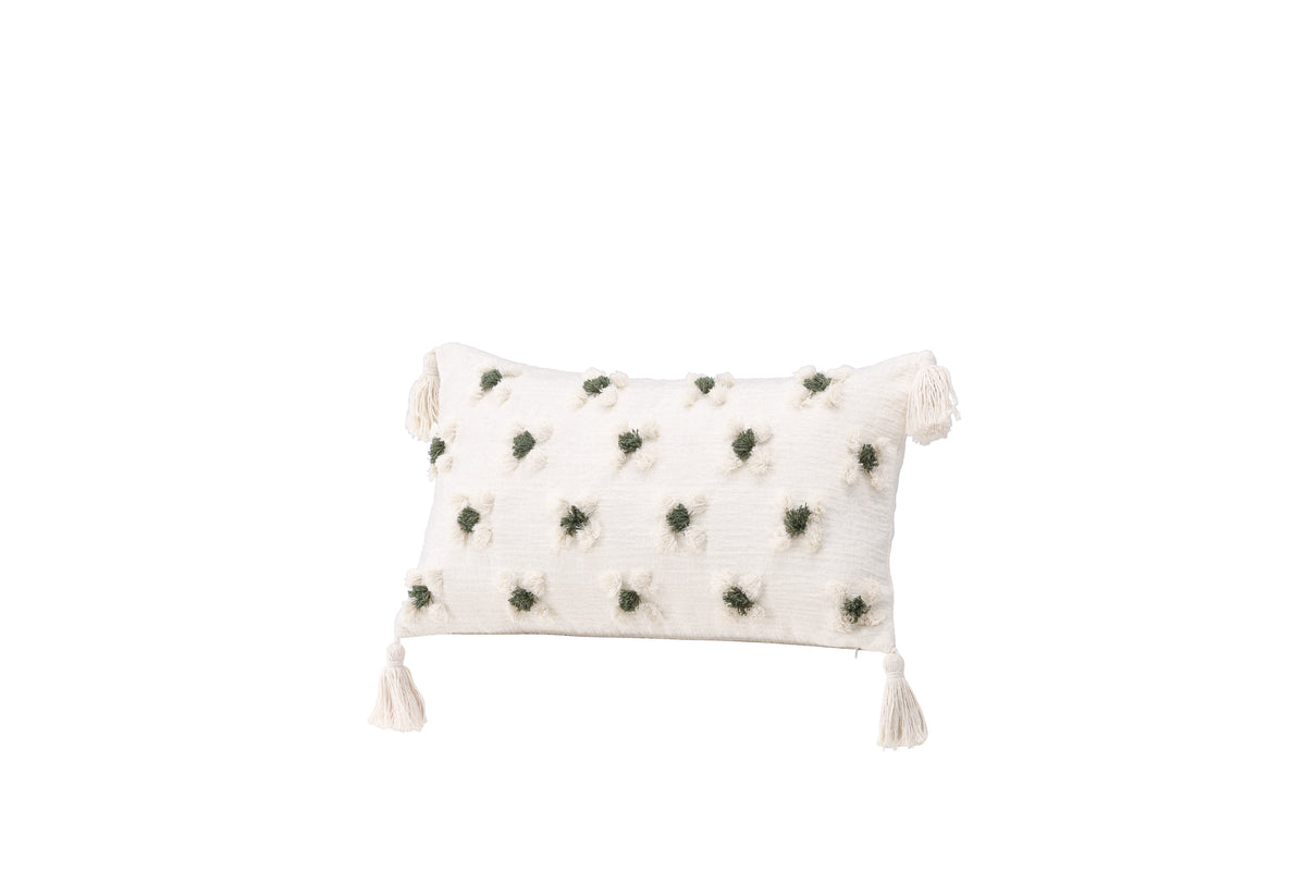 Millie blommönstrat kuddfodral 30 x 50 cm, vit