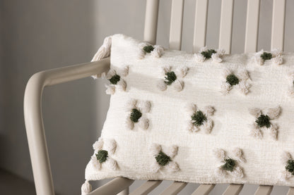 Millie blommönstrat kuddfodral 30 x 50 cm, vit