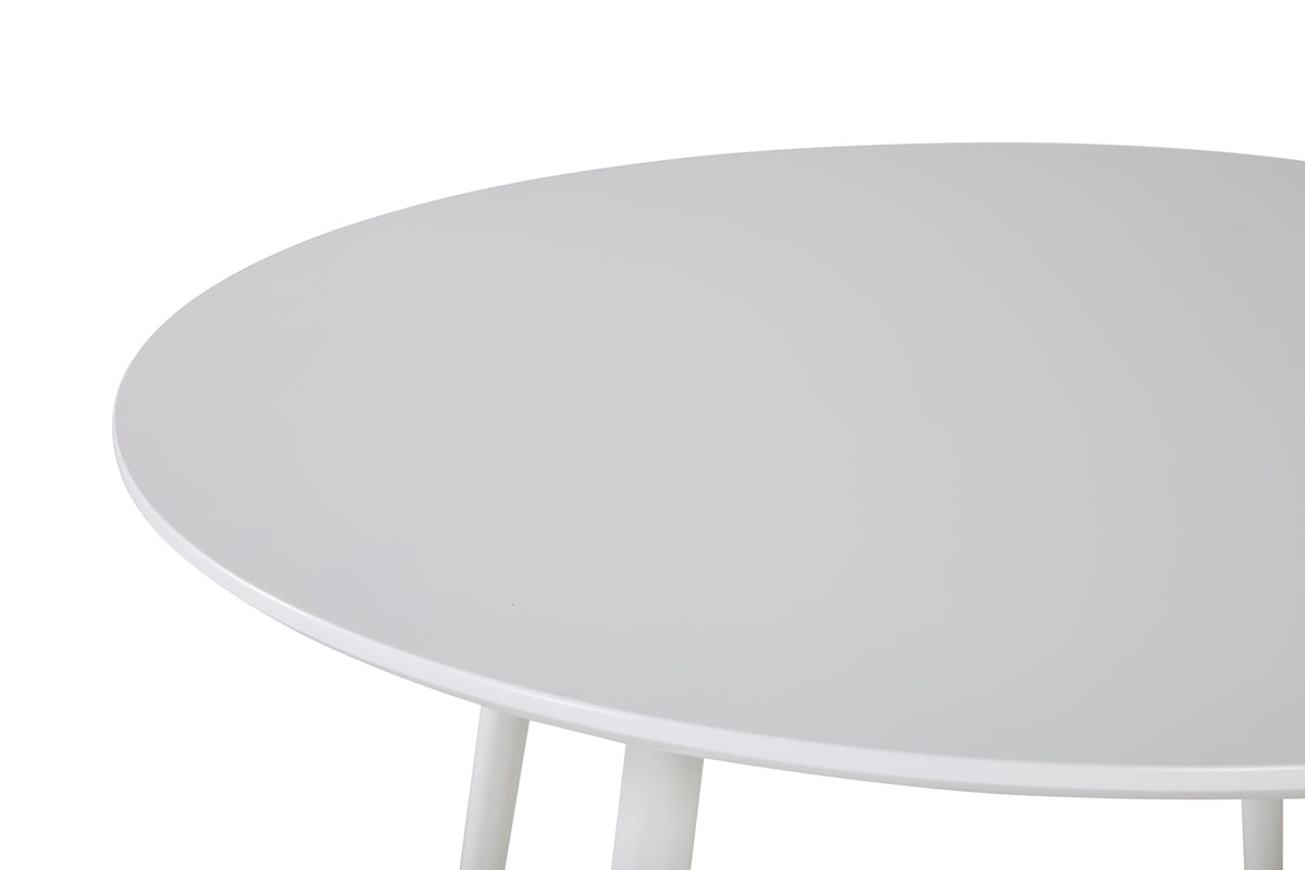 Plaza matbord, vit ⌀100