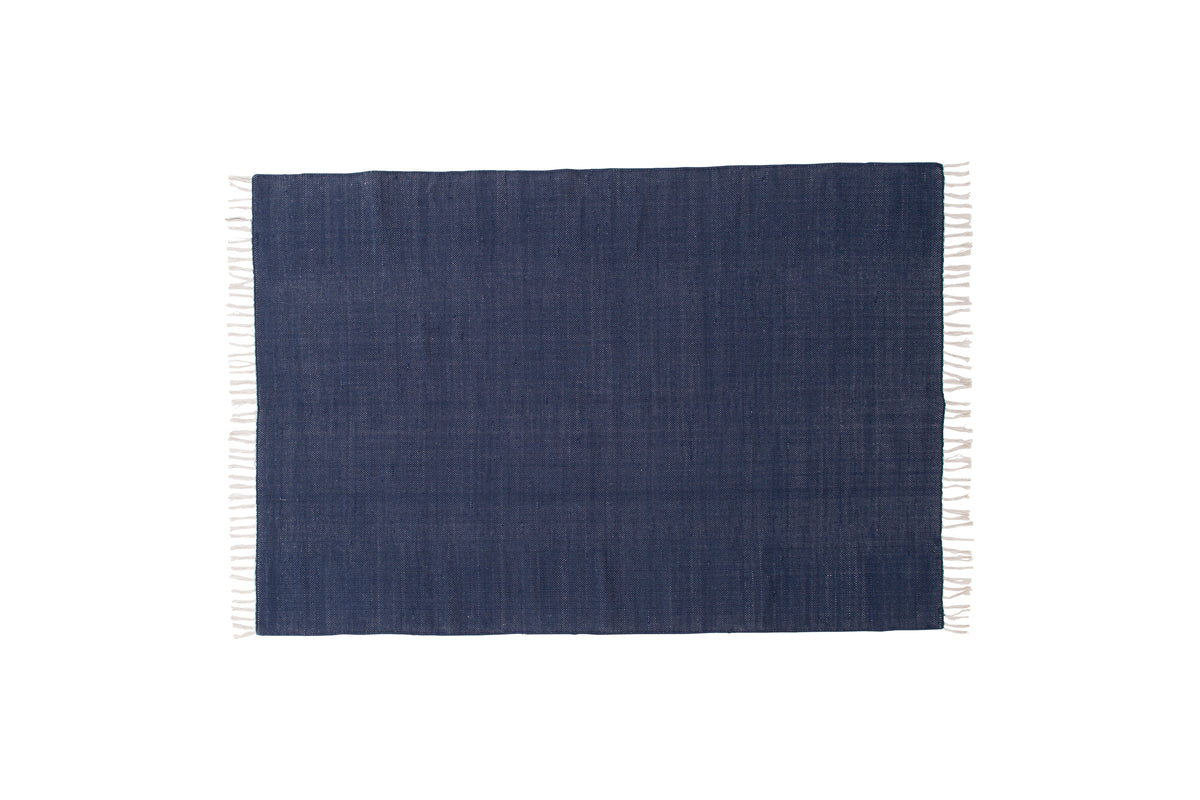 Panipat matta 240 x 170, mörkblå