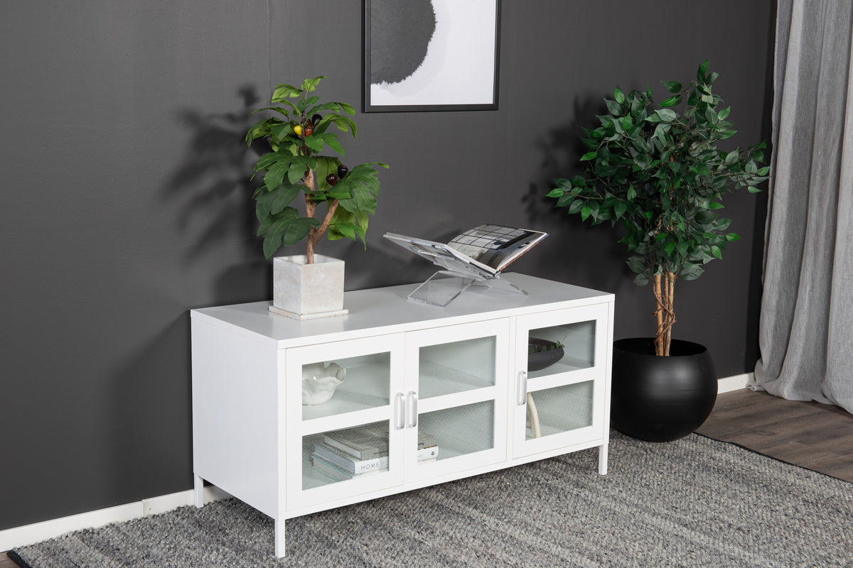 Acero tv-bänk, vit