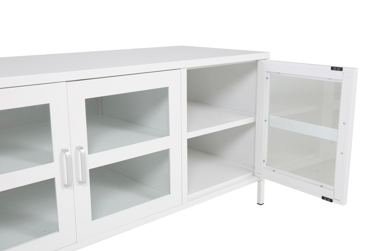 Acero tv-bänk, vit