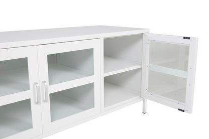 Acero tv-bänk, vit