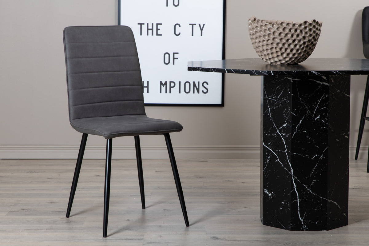 Windu matstol x2, grå