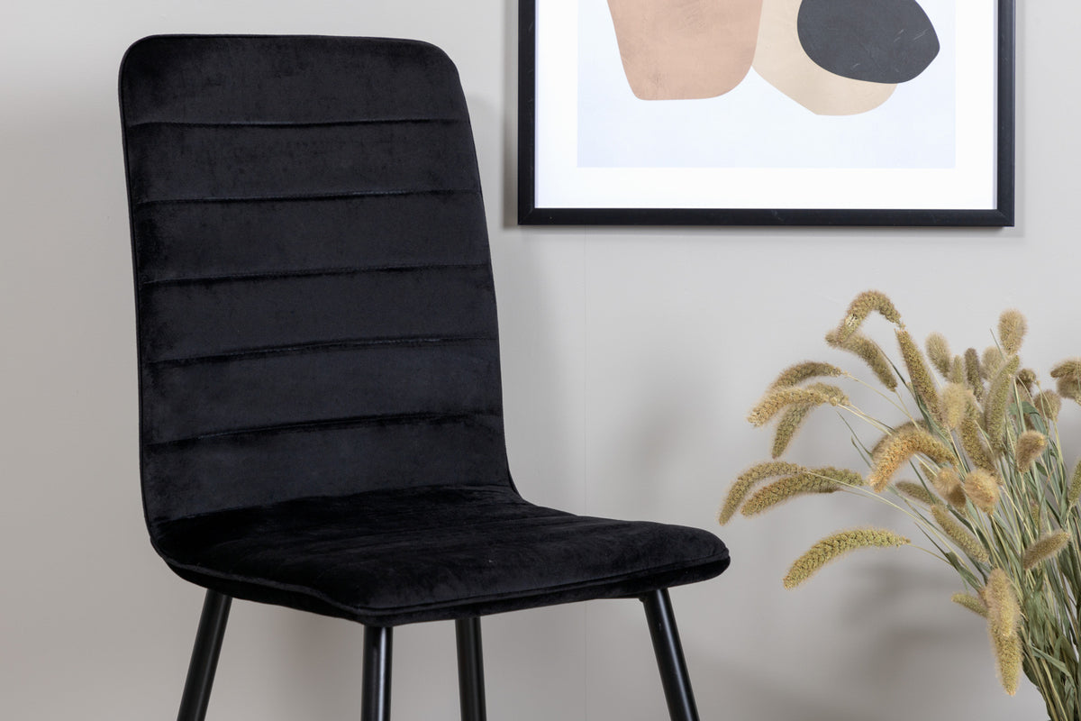 Windu matstol x2, svart