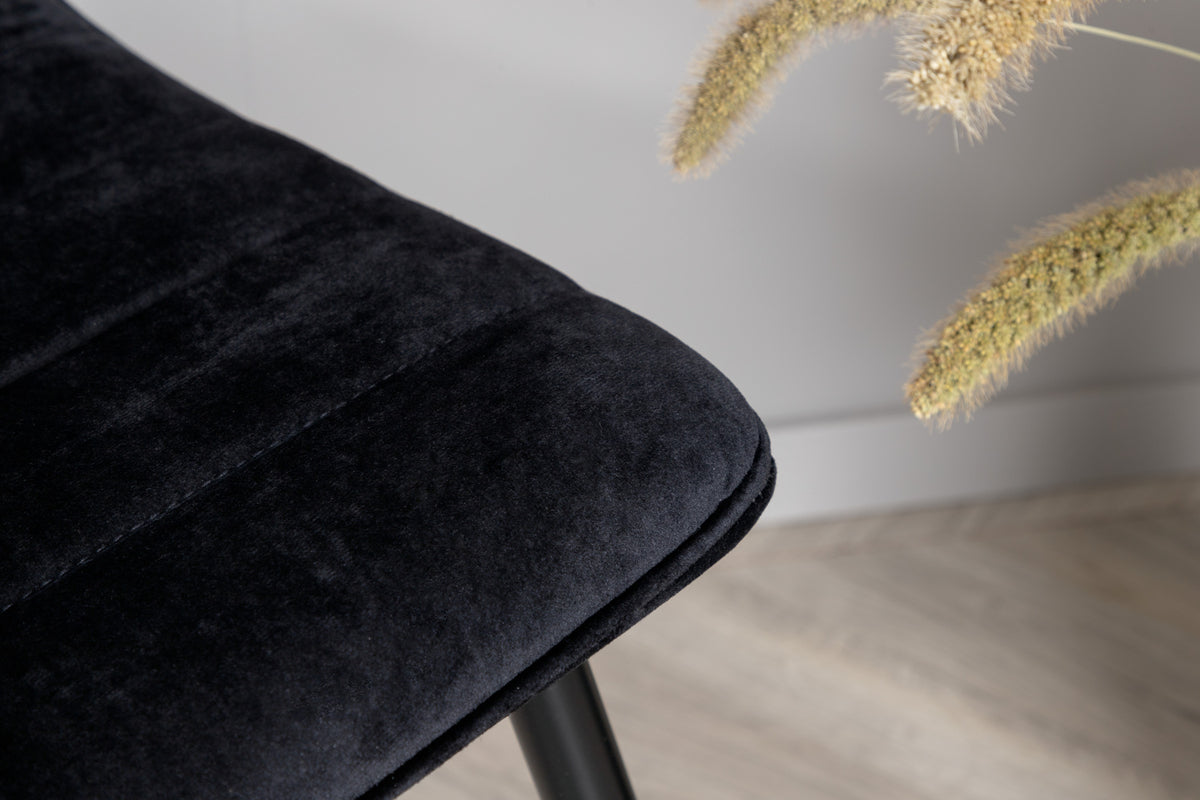 Windu matstol x2, svart