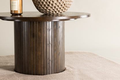 Bianca runt soffbord, mocka