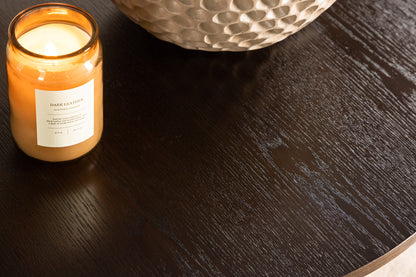 Bianca runt soffbord, mocka