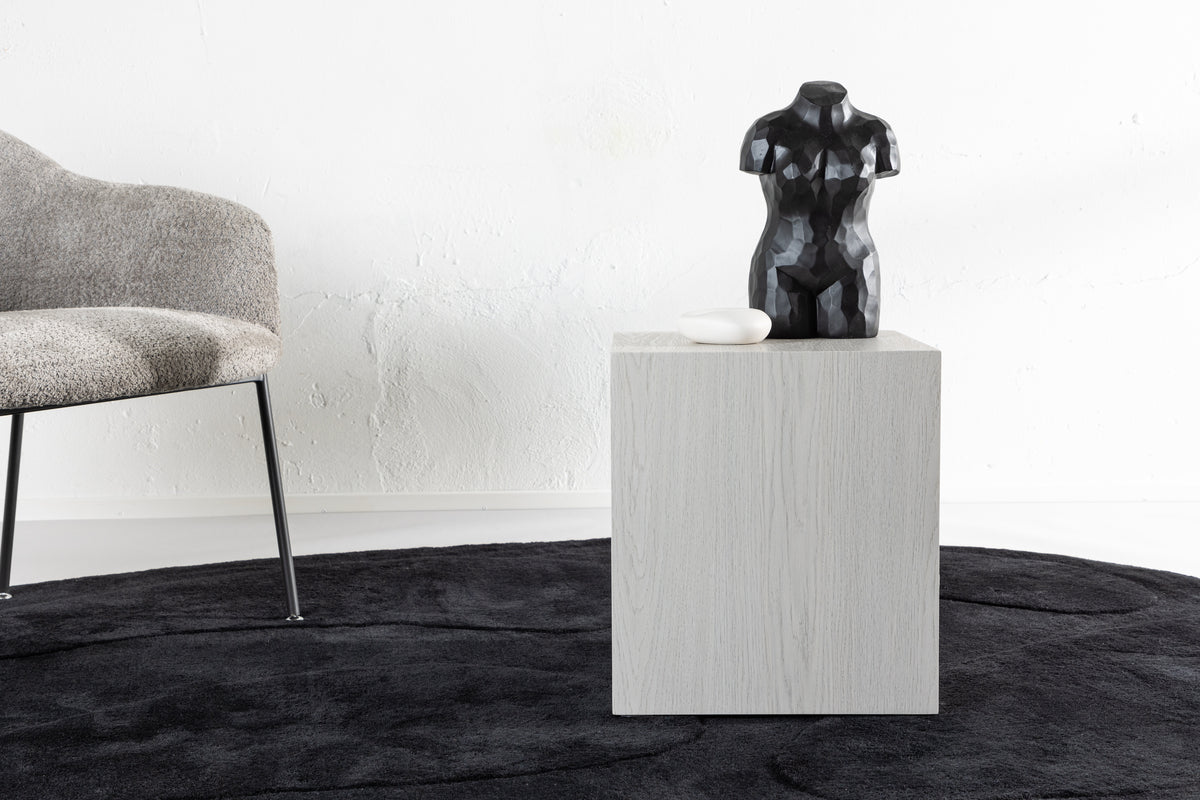 York soffbord 40 x 40 cm, vitputsad