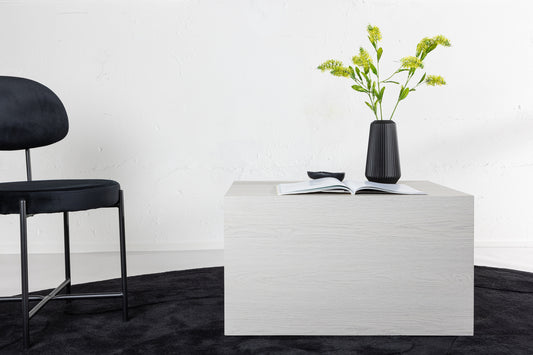 York soffbord 80 x 60 cm, vitputsad