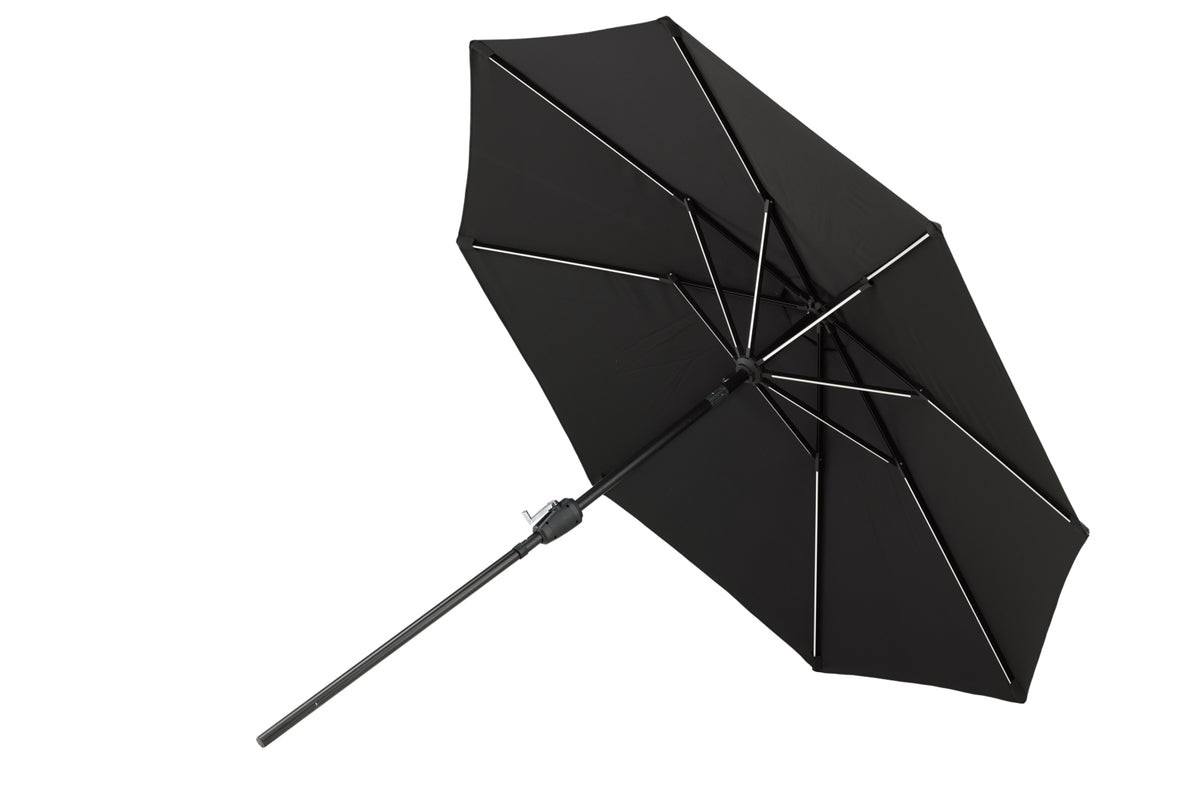 Sabal parasoll med led-belysning, 2,7 m