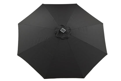 Sabal parasoll med led-belysning, 2,7 m