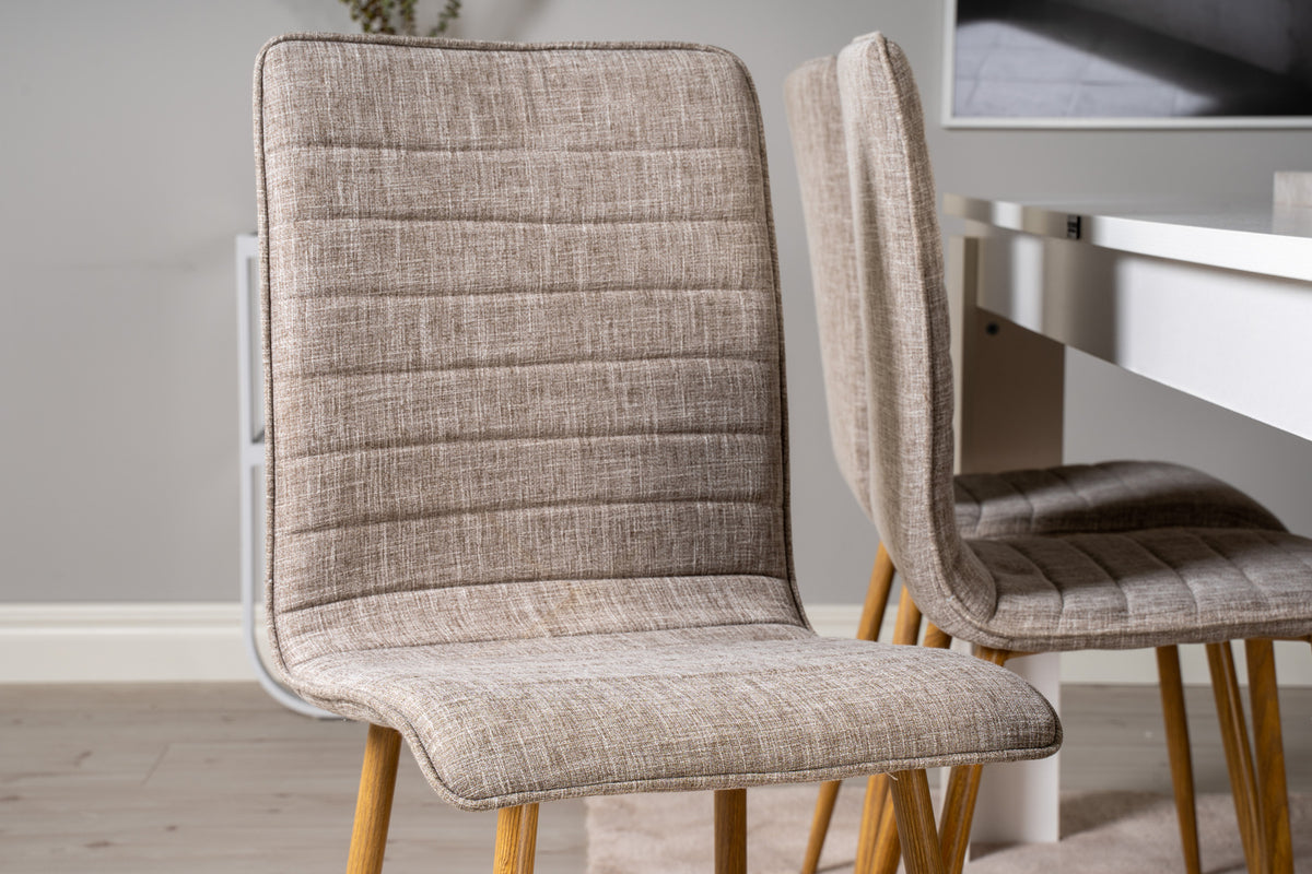 Windu matstol x2, ljusgrå