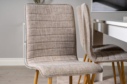 Windu matstol x2, ljusgrå