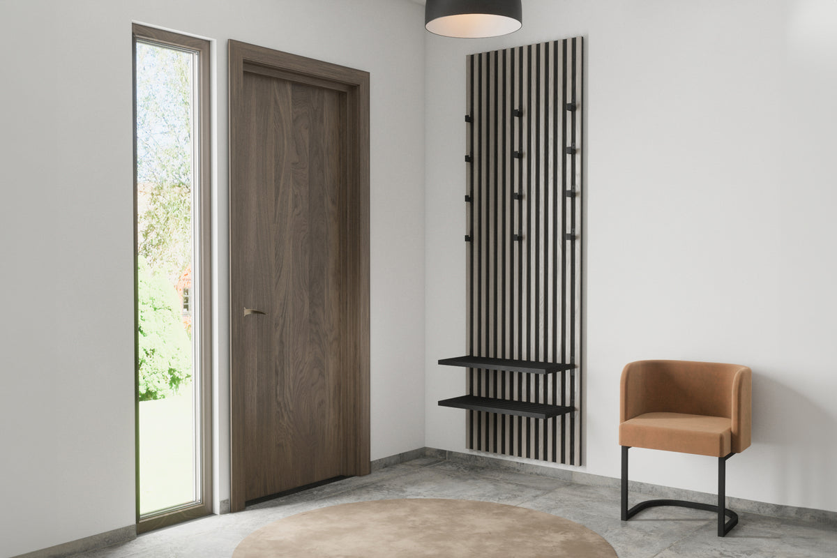 Nimes vägghängd sko- och hatthylla