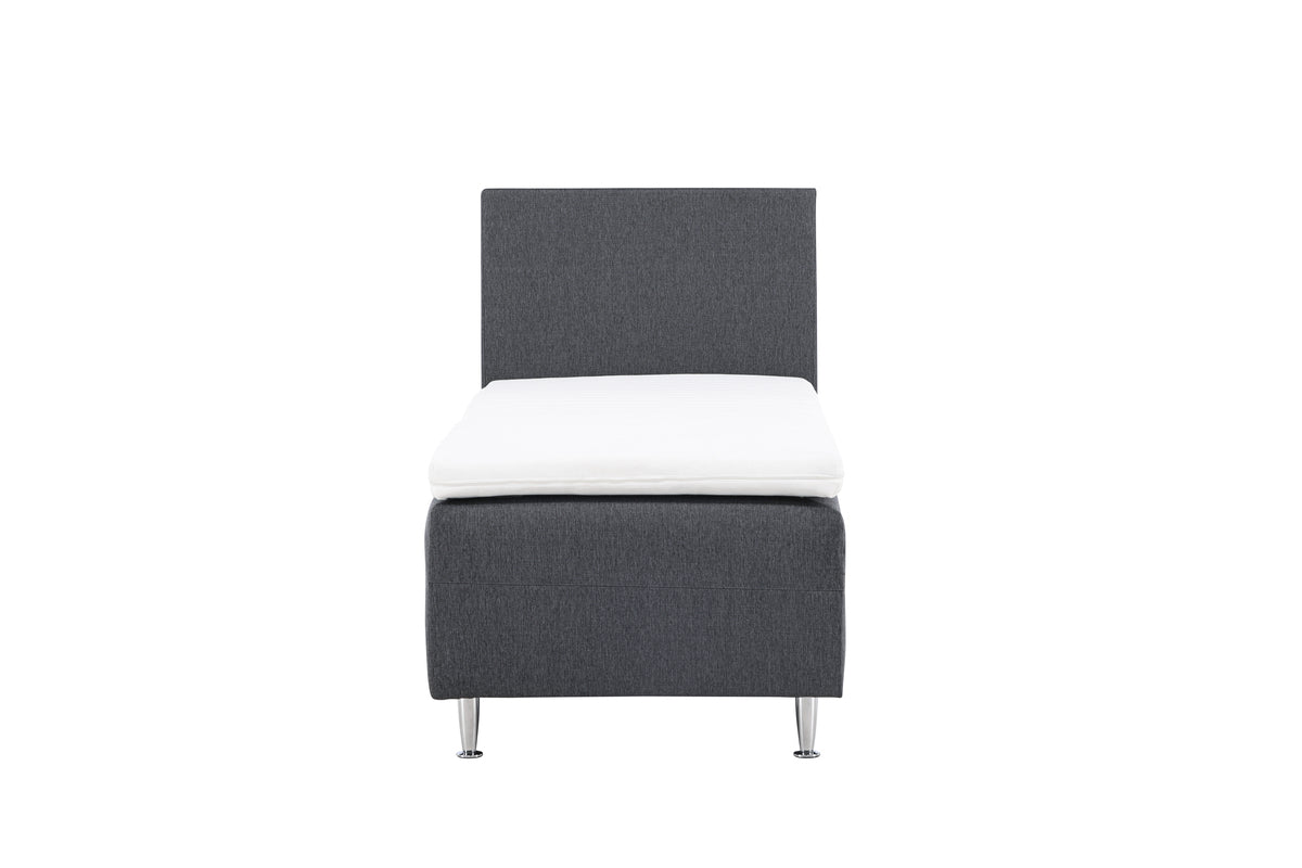 Mesa enkelsäng 90x200, mörkgrå