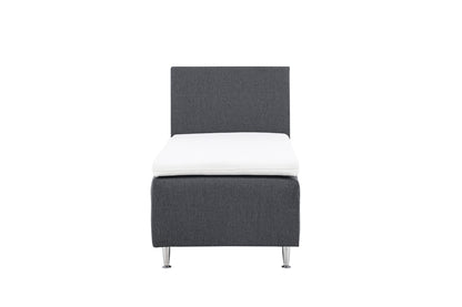 Mesa enkelsäng 90x200, mörkgrå
