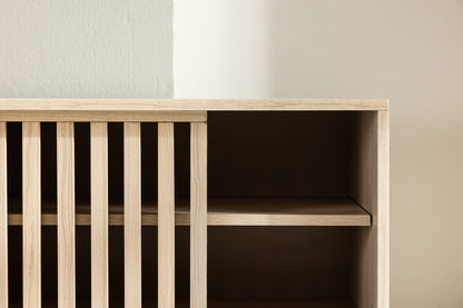 Lugo tv-bänk, vitputsad