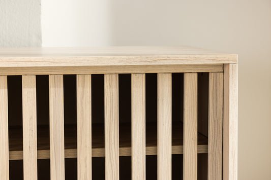 Lugo tv-bänk, vitputsad