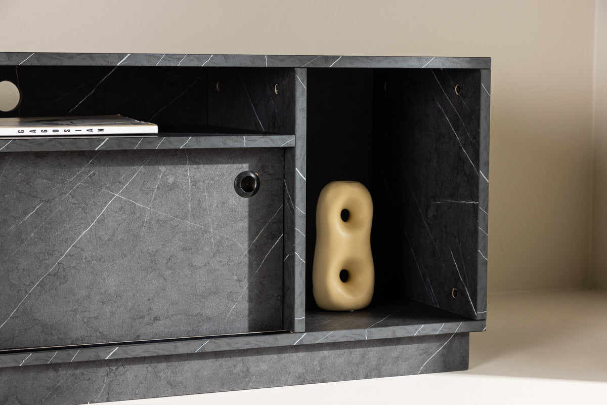 Girona tv-bänk, svart