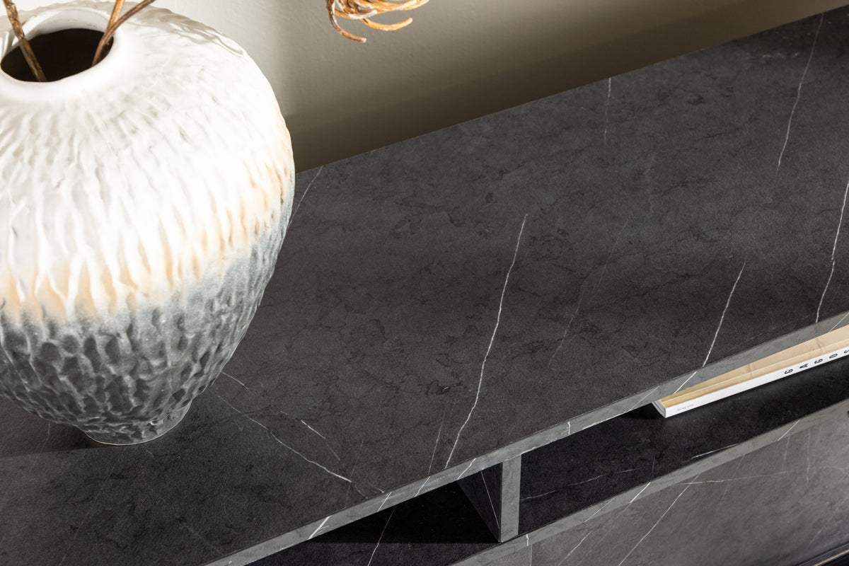 Girona tv-bänk, svart