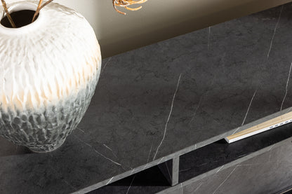 Girona tv-bänk, svart