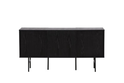 Björkön skåp, svart 75x150x42