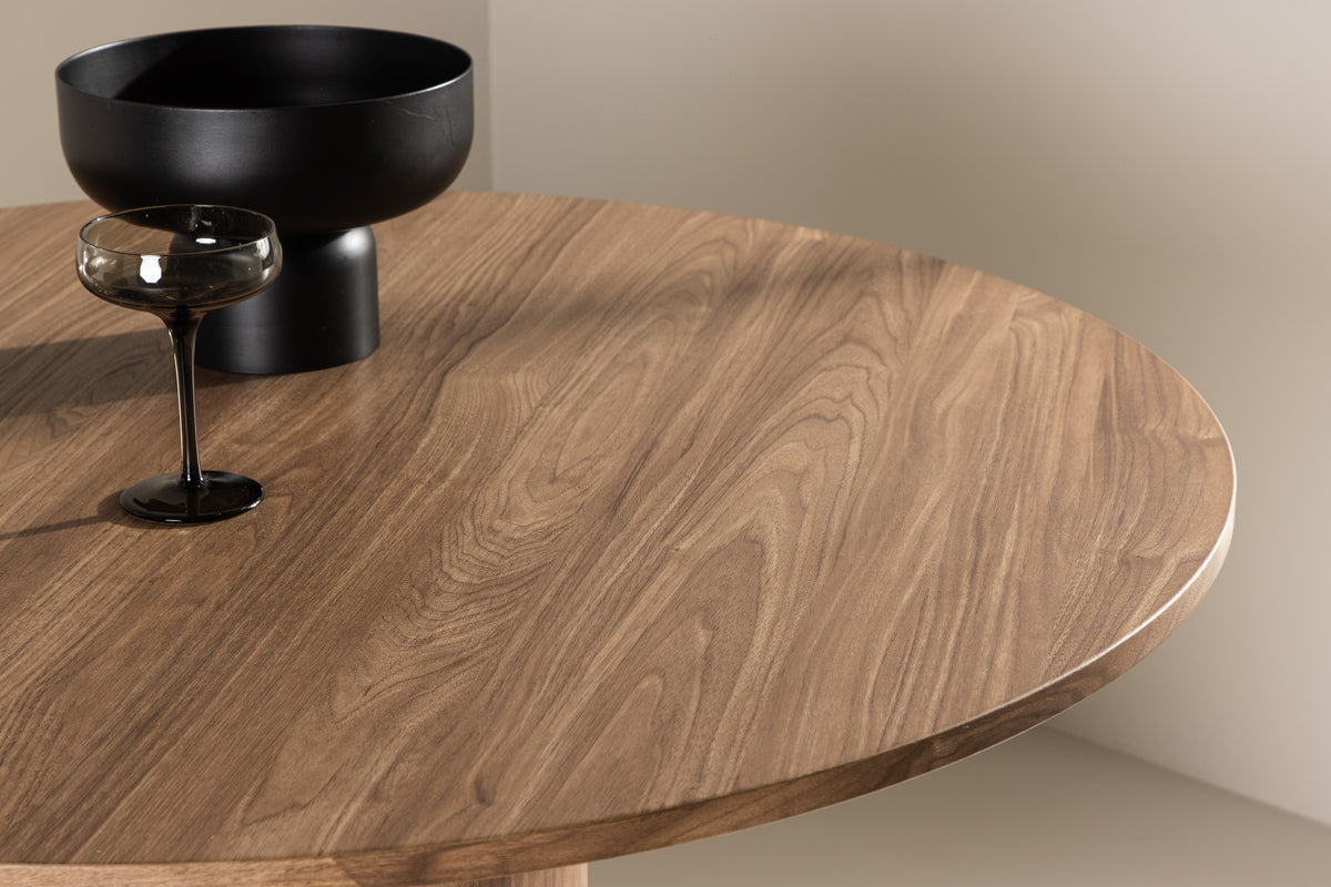 Olivia matbord, brun ⌀110