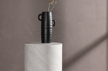 York sidobord/piedestal ⌀30 cm, grå