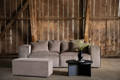 Gillholmen puff i manchestertyg