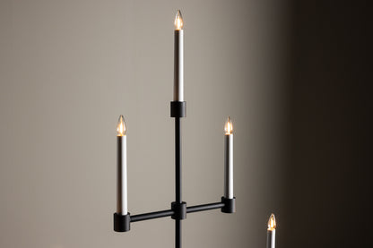 Avoriaz adventsljusstake, svart