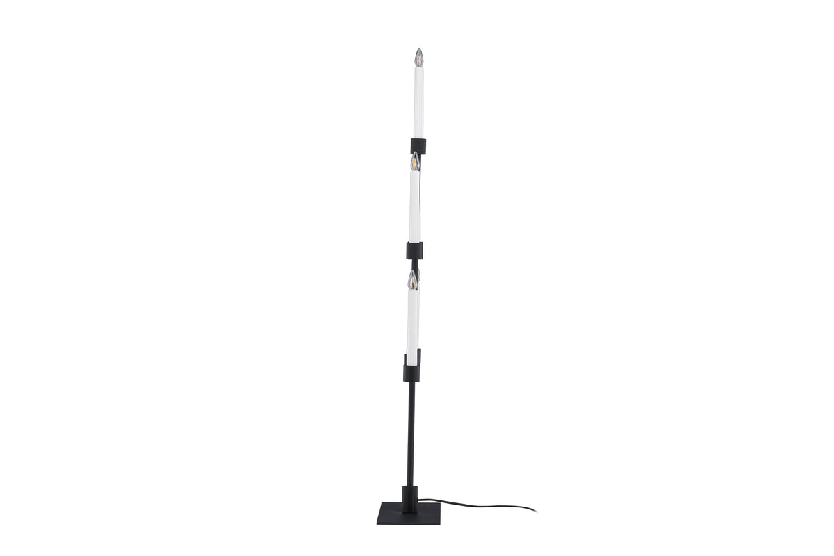 Avoriaz adventsljusstake, svart