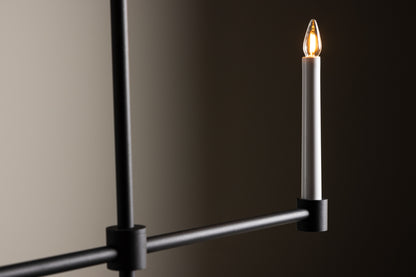 Avoriaz adventsljusstake, svart