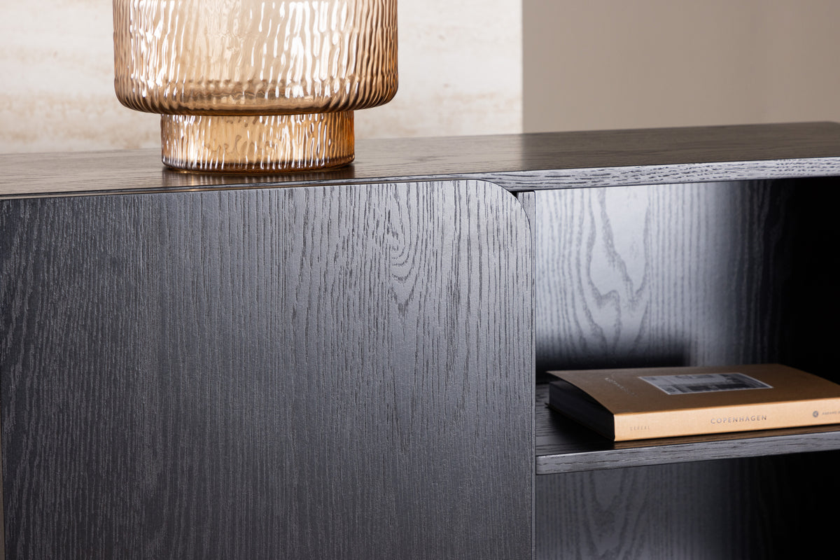 Tyresö skåp, svart 110x80x30