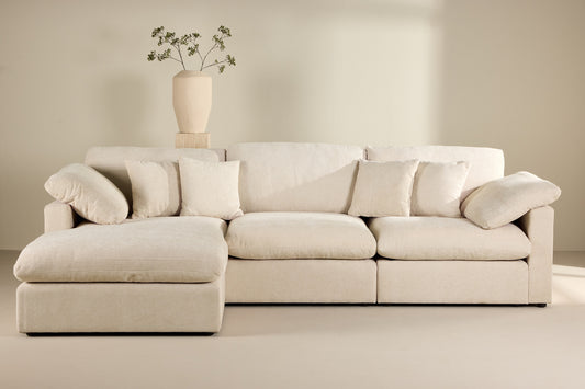 Amalfi hörnsoffa, beige