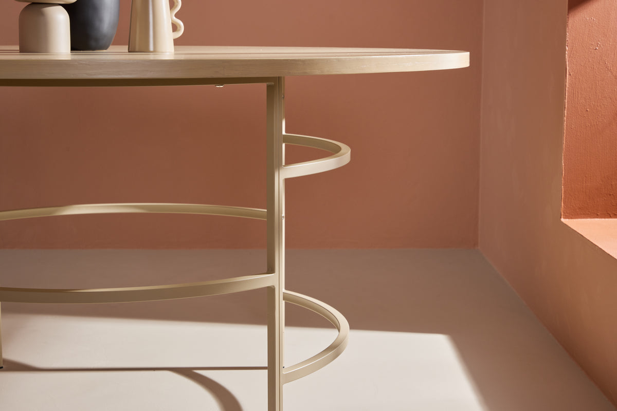 Copenhagen matbord ⌀140, vitputsad