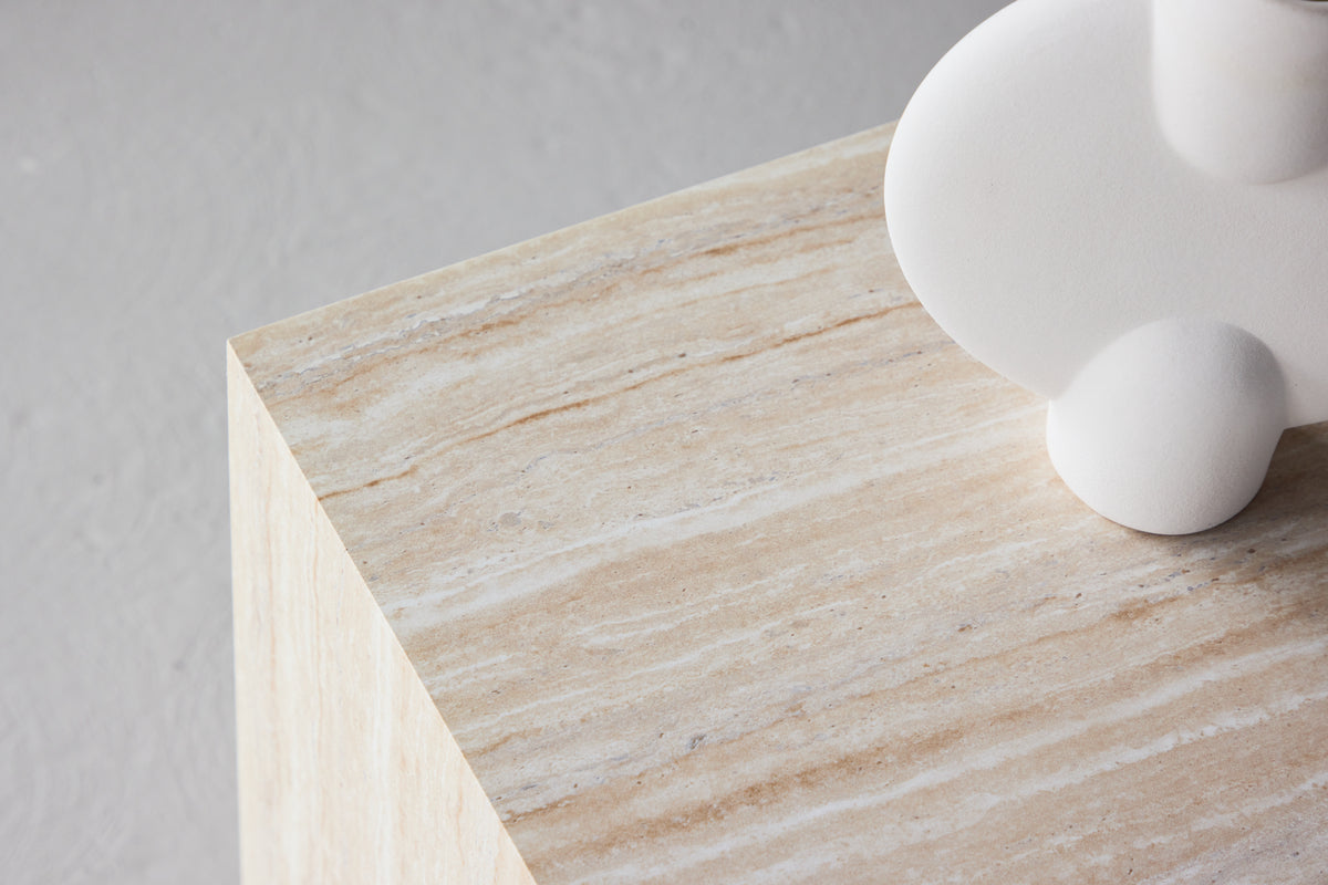 York soffbord 40 x 40 cm, beige