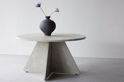 Bootcut soffbord, beige