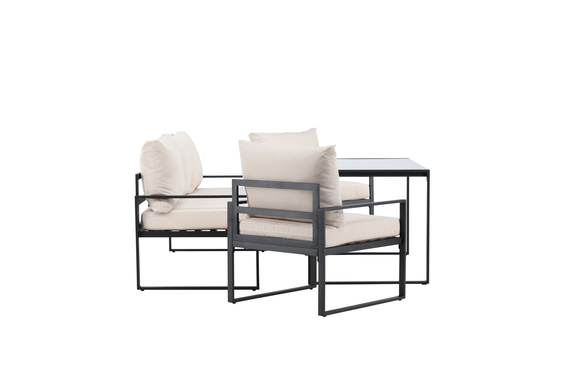 Catania soffgrupp, svart/beige