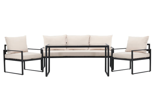 Catania soffgrupp, svart/beige
