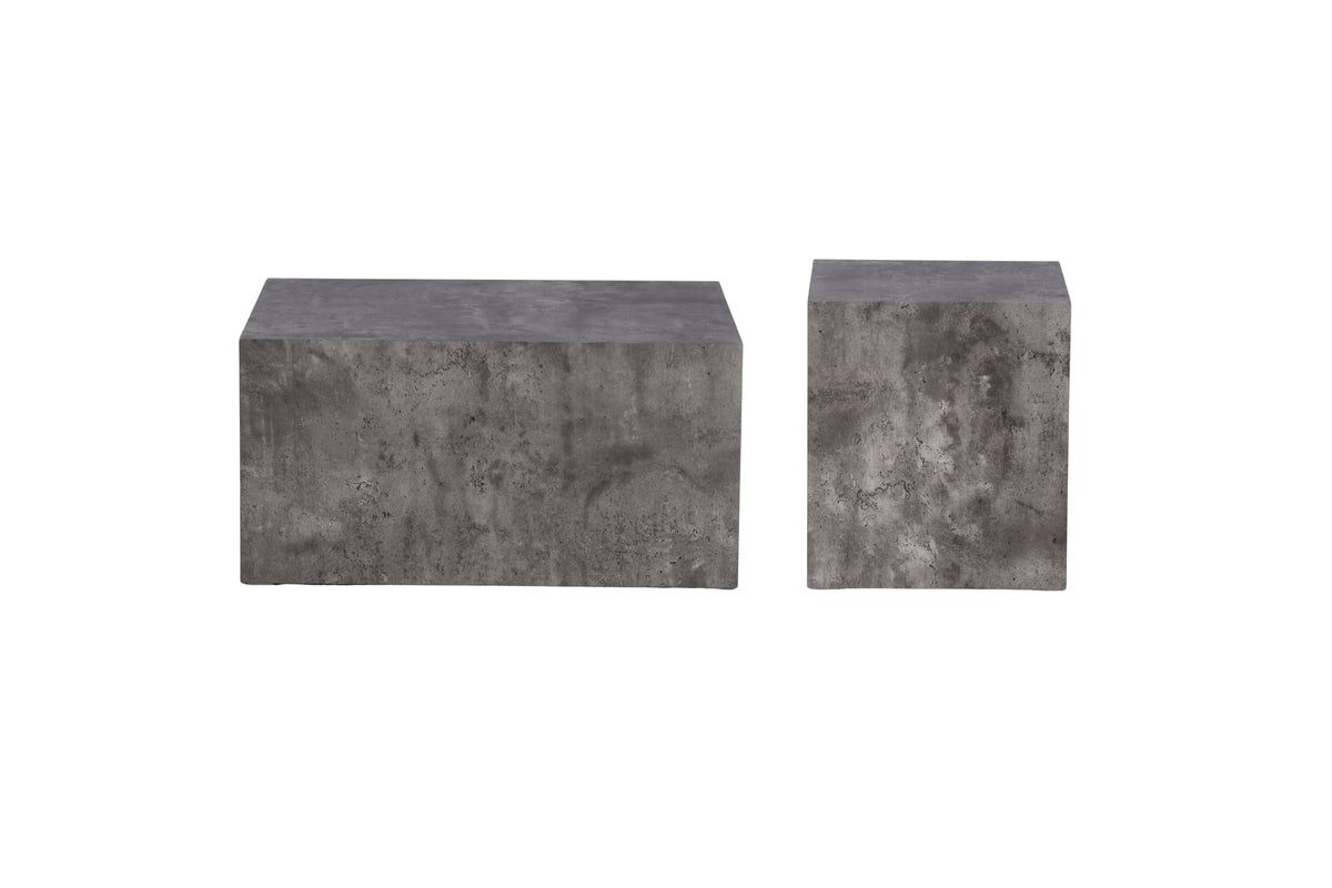 York soffbord set, mörkgrå